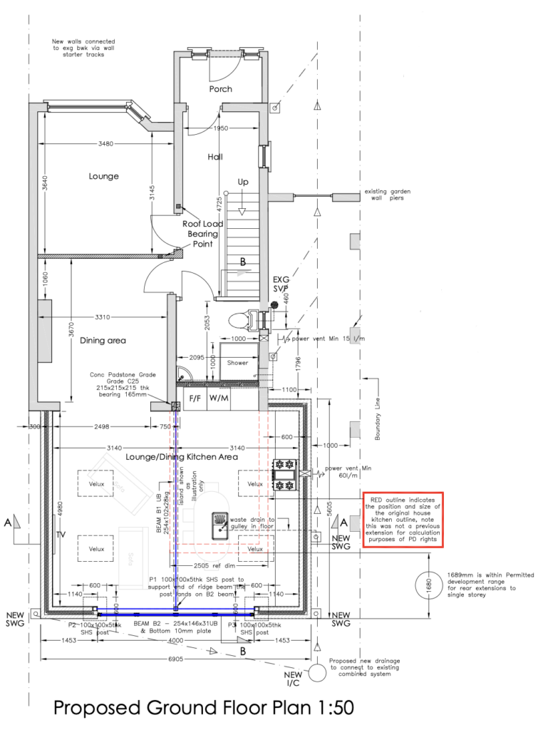 proposed floor plan